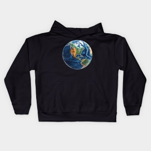 Fantasy Earth Globe Kids Hoodie